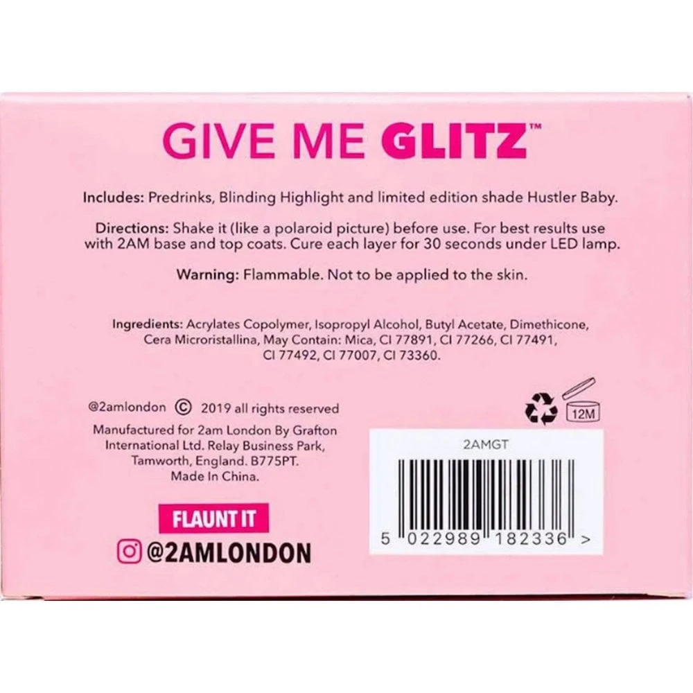2am London Gel Polish Gift Set - Give Me Glitz 4 2am London Gel Polish Gift Set - Give Me Glitz - Image 2