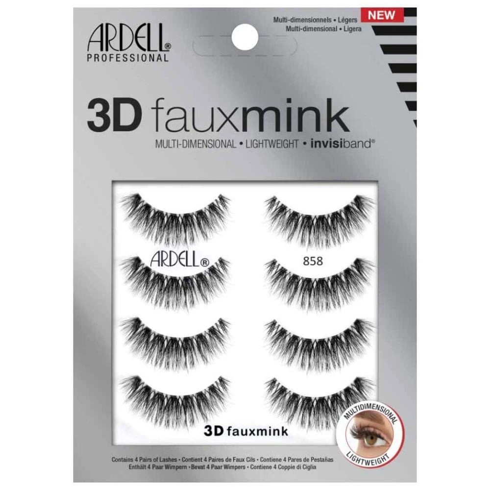Ardell Professional Ardell 3D Faux Mink Strip Lashes - Pack Of 4 3 Ardell Professional Ardell 3D Faux Mink Strip Lashes - Pack Of 4
