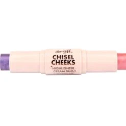 Barry M Chisel Cheeks Highlighter Cream Duo - Lilac & Pink