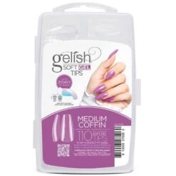 Gelish Soft Gel Nail Tips - Medium Coffin